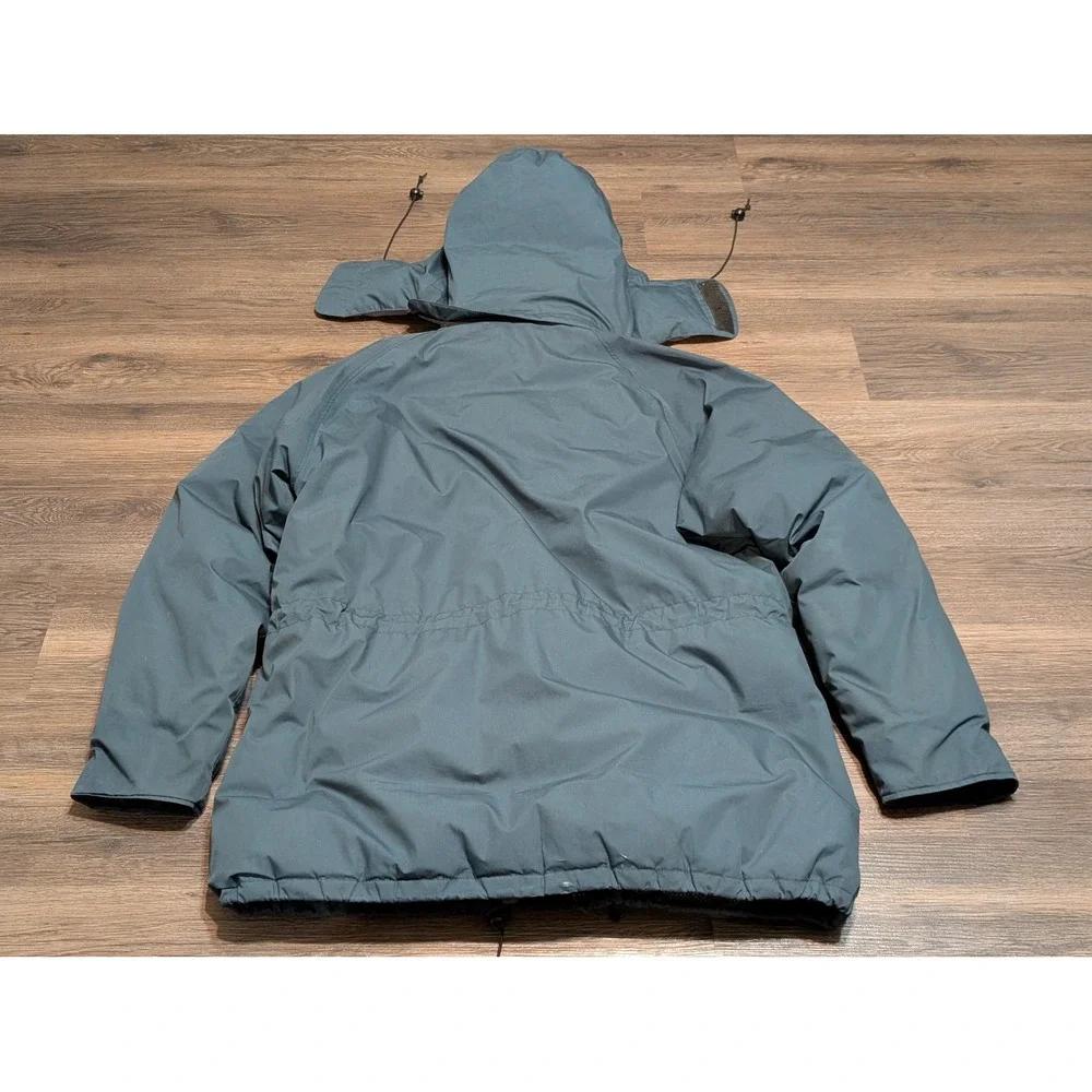 Vintage Eddie Bauer Gore-Tex Goose Down Expedition Parka Jacket Blue Gray Mens L